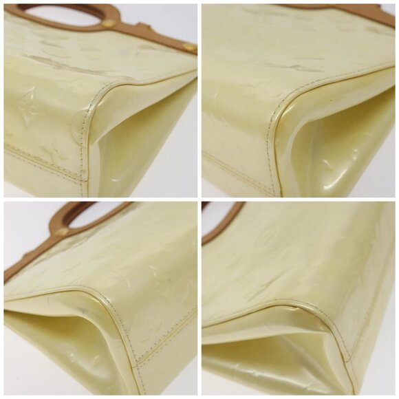 LOUIS VUITTON Monogram Vernis Roxbury Drive Hand Bag Perle - Picture 16 of 16